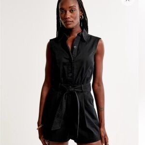Abercrombie & Fitch Black Tailored Jumpsuit